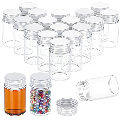 20Pcs Glass Bead Containers CON-BC0007-31A-1