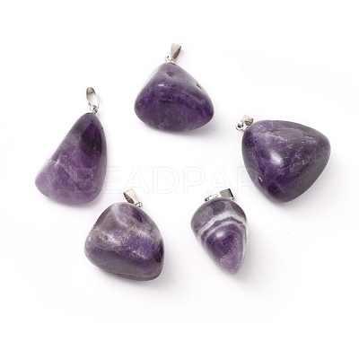 Natural Amethyst Pendants G-k302-B11-1
