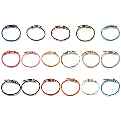 Leather Braided Cord Bracelets BJEW-G675-06G-1
