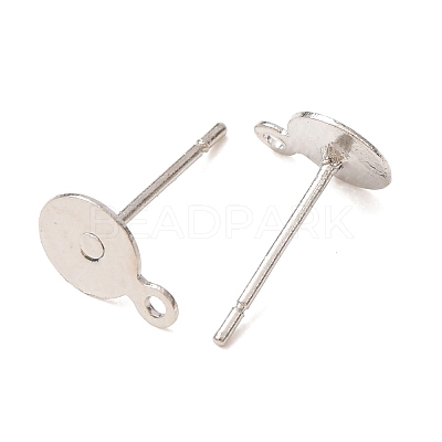 Brass Stud Earring Findings LS-KK-K225-02A-P-1