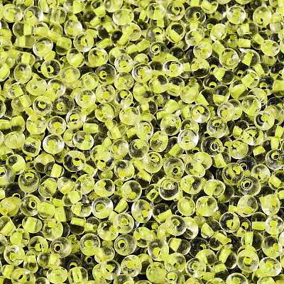 6/0 Inside Colours Transparent Glass Seed Beads X1-SEED-T007-07C-1