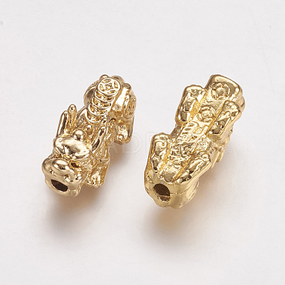 Real 24K Gold Plated Alloy Beads X-PALLOY-L205-06A-1