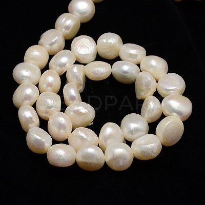 Natural Cultured Freshwater Pearl Beads Strands PEAR-L001-A-01-1