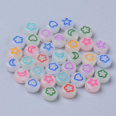 Luminous Acrylic Beads X-MACR-S273-48-1