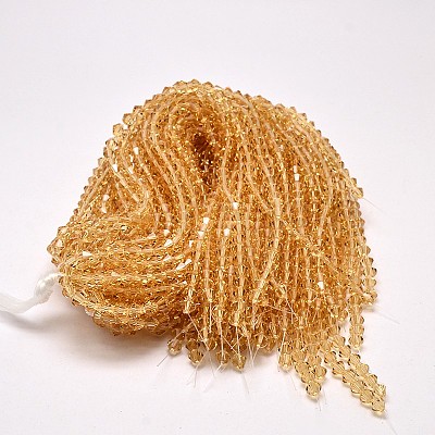 Imitate Austrian Crystal Bicone Glass Beads Strands LS-GLAA-F029-5x5mm-18-1