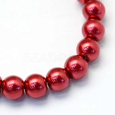 Baking Paint Glass Pearl Bead Strands X-HY-Q003-3mm-51-1