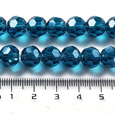 Electroplate Transparent Glass Beads Strands EGLA-A035-T10mm-A12-1