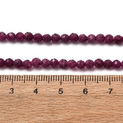 Natural Ruby Beads Strands G-A276-C10-4mm-1