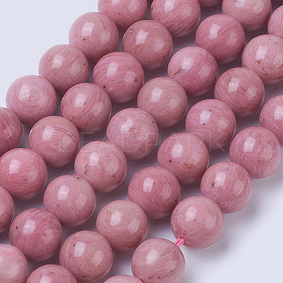 Natural Rhodonite Beads Strands G-F567-8mm-1