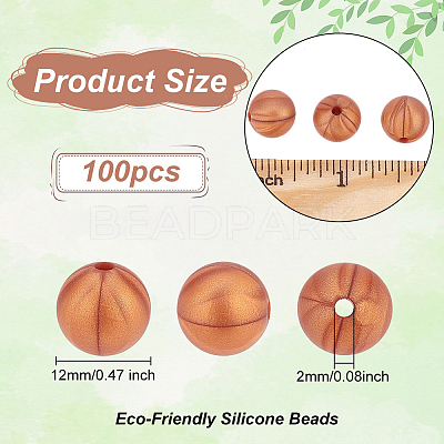 Food Grade Eco-Friendly Silicone Beads SIL-WH0010-10A-1