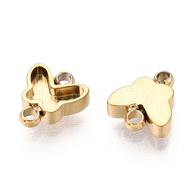 304 Stainless Steel Connector Cabochon Settings STAS-N115-28G-1