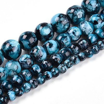 Baking Paint Glass Beads X1-DGLA-N003-6mm-A08-1