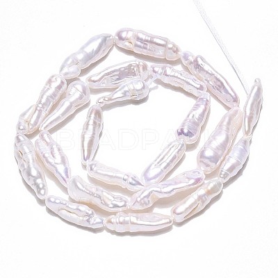 Natural Baroque Pearl Keshi Pearl Beads Strands PEAR-S010-30-03-1