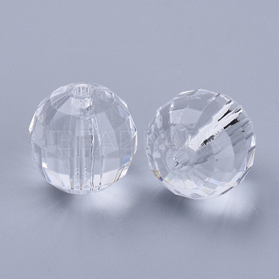 Transparent Acrylic Beads TACR-Q254-10mm-V01-1