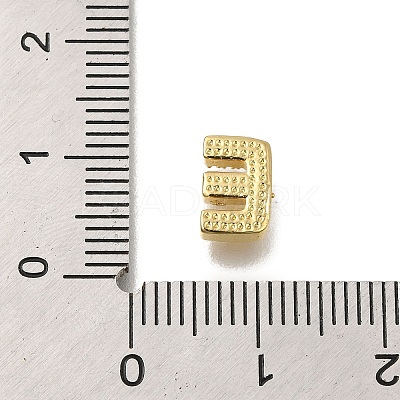 Rack Plating Brass Micro Pave Clear Cubic Zirconia Beads X-KK-G500-30G-E-1