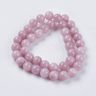 Natural Yellow Jade Beads Strands G-G598-10mm-YXS-05-1