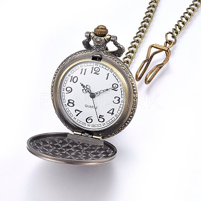 Alloy Quartz Pocket Watches WACH-F051-03AB-1