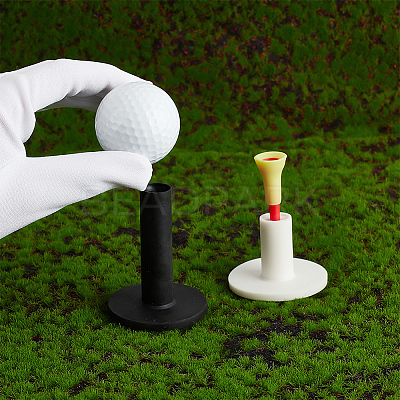 16Pcs 8 Styles Rubber Golf Tee Holders for Practice & Driving Range Mat AJEW-GA0005-82-1