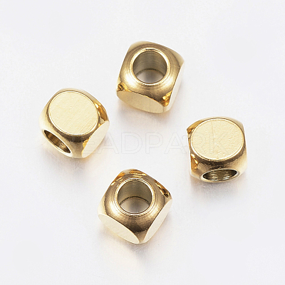 Ion Plating(IP) 304 Stainless Steel Beads STAS-F135-07G-5x5mm-1