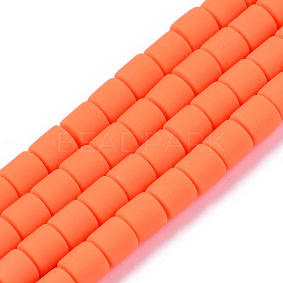 Handmade Polymer Clay Bead Strands X-CLAY-ZX006-01O-1