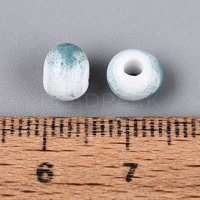 Handmade Crackle Porcelain Beads PORC-Q008-06A-07-1