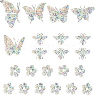 PET Window Stickers Brick Pattern Stickers DIY-WH0319-37-1