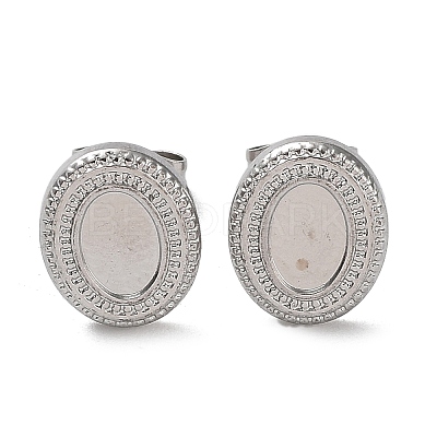 Non-Tarnish 304 Stainless Steel Stud Earring Findings STAS-M323-24P-1