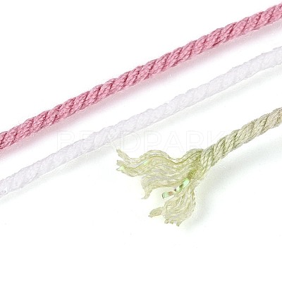 30M Segment Dyed Macrame Cotton Cord OCOR-T018-01R-1