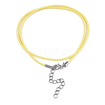 Waxed Cotton Cord Necklace Making MAK-S034-007-1
