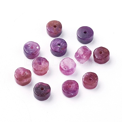 Natural Lepidolite/Purple Mica Stone Beads Strands G-F626-01-C-01-1
