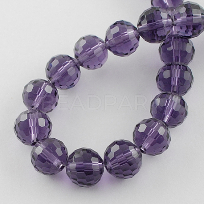 Transparent Glass Bead Strands GLAA-R095-12mm-10-1