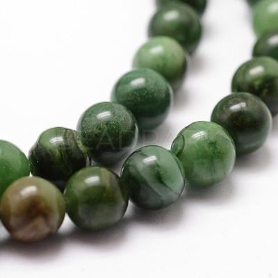 Natural African Jade Beads Strands X-G-D840-53-6mm-A-1