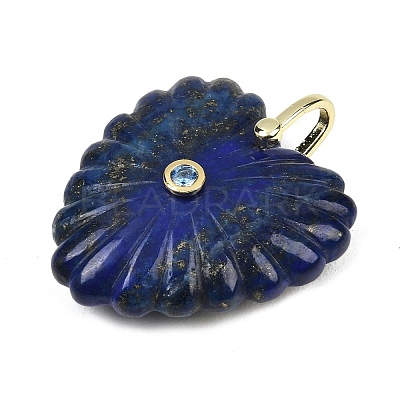 Dyed Natural Lapis Lazuli Carved Pendants G-C276-01G-02-1