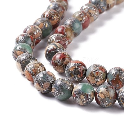 Natural Aqua Terra Jasper Beads Strands G-K317-A02-1