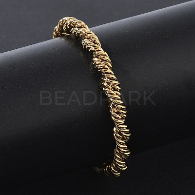 6MM 304 Stainless Steel Round Rope Chain Bracelets SA-CBA2696-25G-1