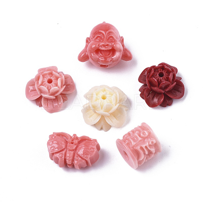 Synthetic Coral Beads CORA-R019-038-1