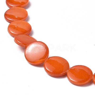 Spray Painted Natural Freshwater Shell Beads Strands SHEL-C003-05-1