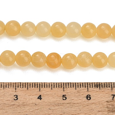 Natural Yellow Calcite Beads Strands GG-CBAA3AB-02-6mm-1