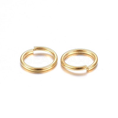 304 Stainless Steel Open Jump Rings STAS-O098-01G-05-1
