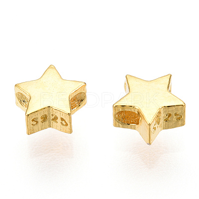 925 Sterling Silver Beads STER-T004-76G-1