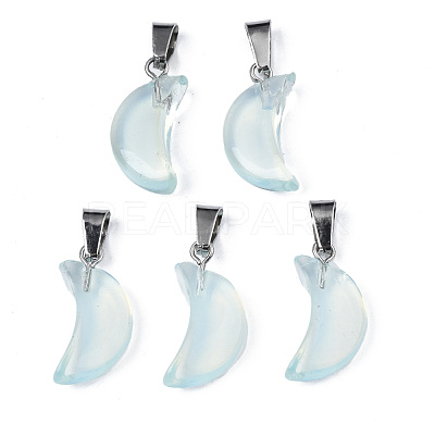 Spray Painted Glass Pendants GLAA-N035-021-A02-1