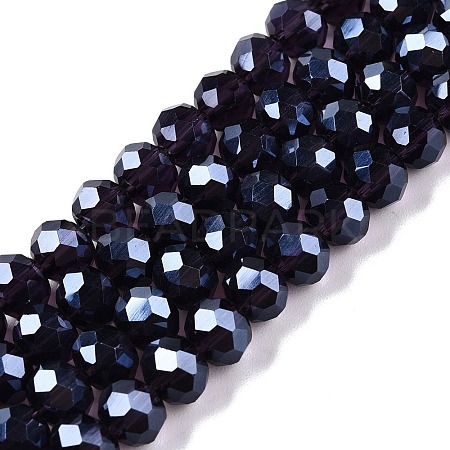 Electroplate Glass Beads Strands EGLA-A044-T6mm-A15-1
