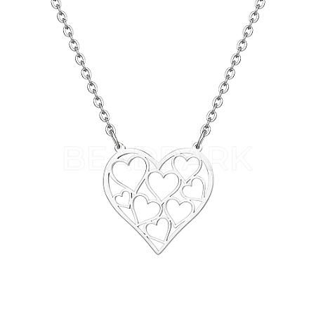 Stainless Steel  Pendant Necklaces MV1816-2-1