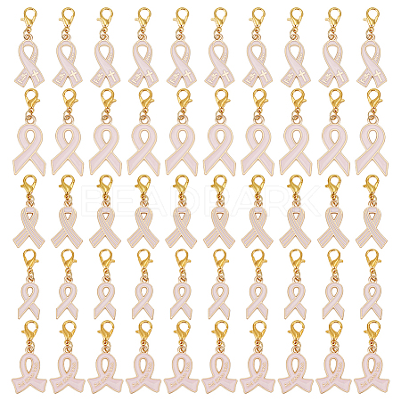 80Pcs 5 Styles Alloy Enamel Pendant Decoration HJEW-GO00235-1