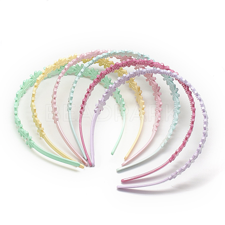 Plastic Hair Bands OHAR-T003-08-1