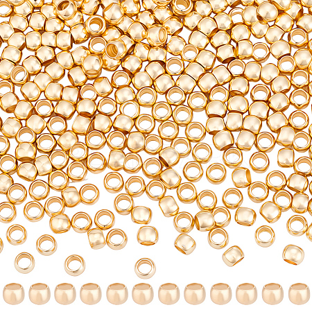 3Bags Brass Crimp Beads KK-BBC0026-09A-1