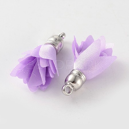 Polyester Flower Pendant Decorations CCB-L004-02A-1