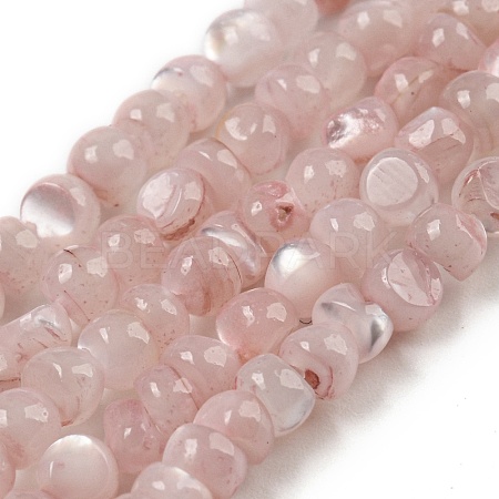 Natural White Shell Dyed Beads Strands BSHE-Z005-03D-1