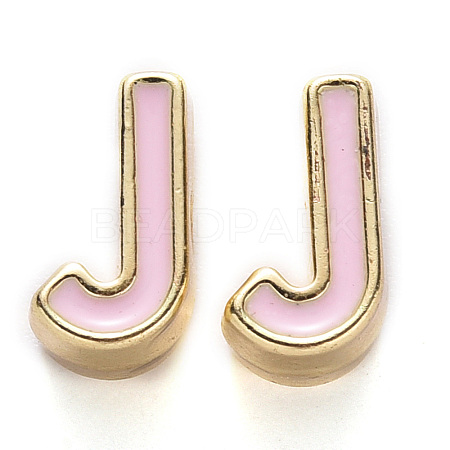 Rack Plating Alloy Enamel Beads LS-X-ENAM-S122-033J-NR-1