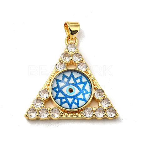 Golden Brass Pendants KK-L209-007G-07-1
